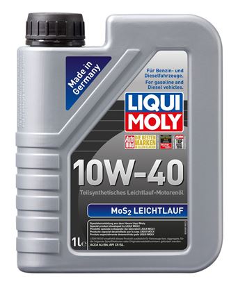 Resim LIQUI MOLY 10W40 Motor Yağı MoS2'li Kısmi Sentetik  LEICHTLAUF  1 Litre (2626)