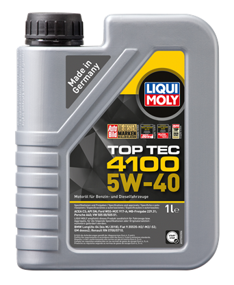 Resim LIQUI MOLY 5W40 Motor Yağı TOP TEC 4100 Tam Sentetik 1 Litre (9510)