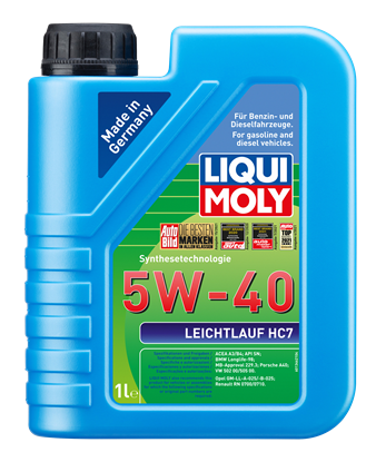 Resim LIQUI MOLY 5W40 Motor Yağı Sentetik LEICHTLAUF HC7   1 Litre (1346)