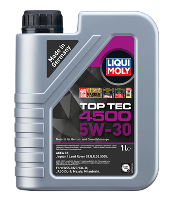 Resim LIQUI MOLY 5W30 Motor Yağı Tam Sentetik TOP TEC 4500  1 Litre (2317)