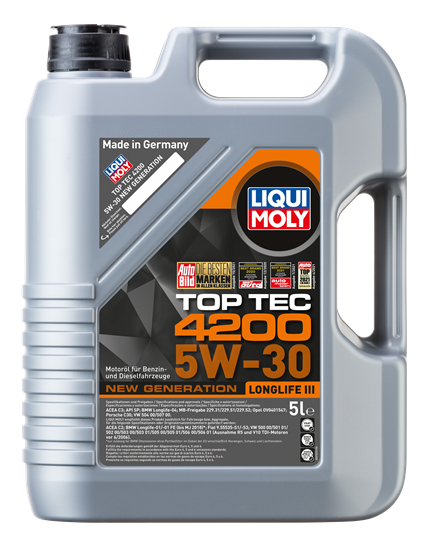 resm LIQUI MOLY 5W30 Motor Yağı Tam Sentetik TOP TEC 4200  5 Litre (8973)