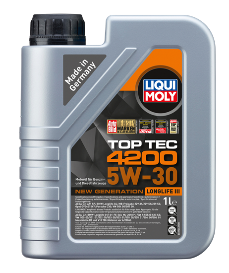 resm LIQUI MOLY 5W30 Motor Yağı Tam Sentetik TOP TEC 4200  1 Litre (8972)