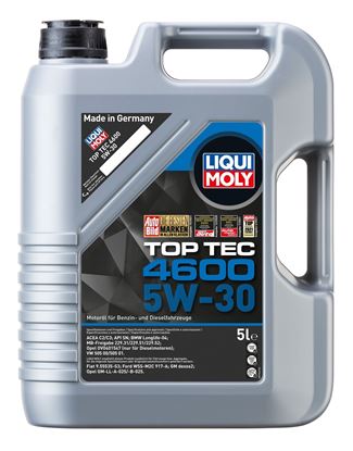 Resim LIQUI MOLY 5W30 Motor Yağı Tam Sentetik TOP TEC 4600  5 Litre (2316)