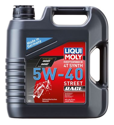 Resim LIQUI MOLY 5W40 4T RACE Motosiklet Tam Sentetik Motor Yağı 4 Litre (1685)