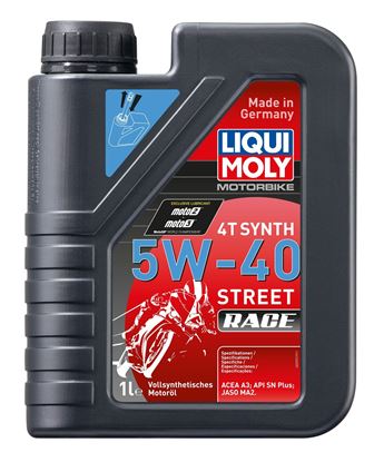 Resim LIQUI MOLY 5W40 4T RACE Motosiklet Tam Sentetik Motor Yağı 1 Litre (2592)