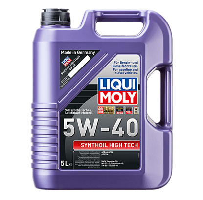 Resim LIQUI MOLY 5W40 Synthoil High Tech Tam Sentetik Motor Yağı 5 Litre (1856)