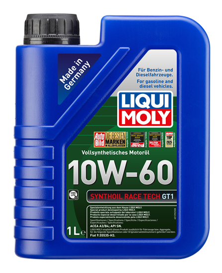 resm LIQUI MOLY 10W60 Motor Yağı Synthoil Race Tech GT1   1 Litre (8908)
